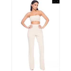Nude Pant Set